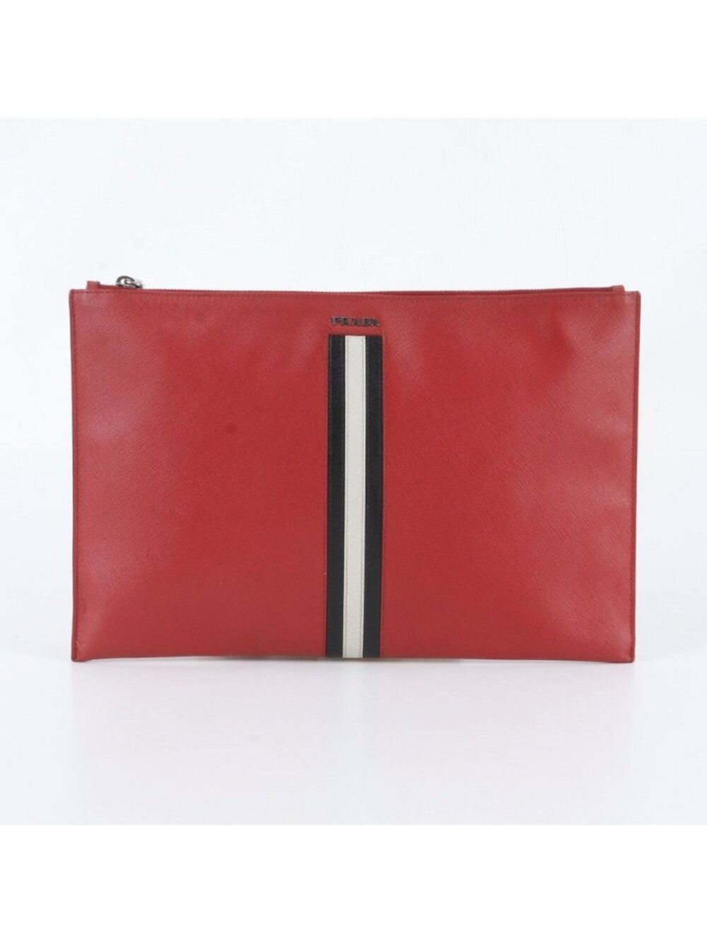 Prada Saffiano Leather Clutch Pouch Business